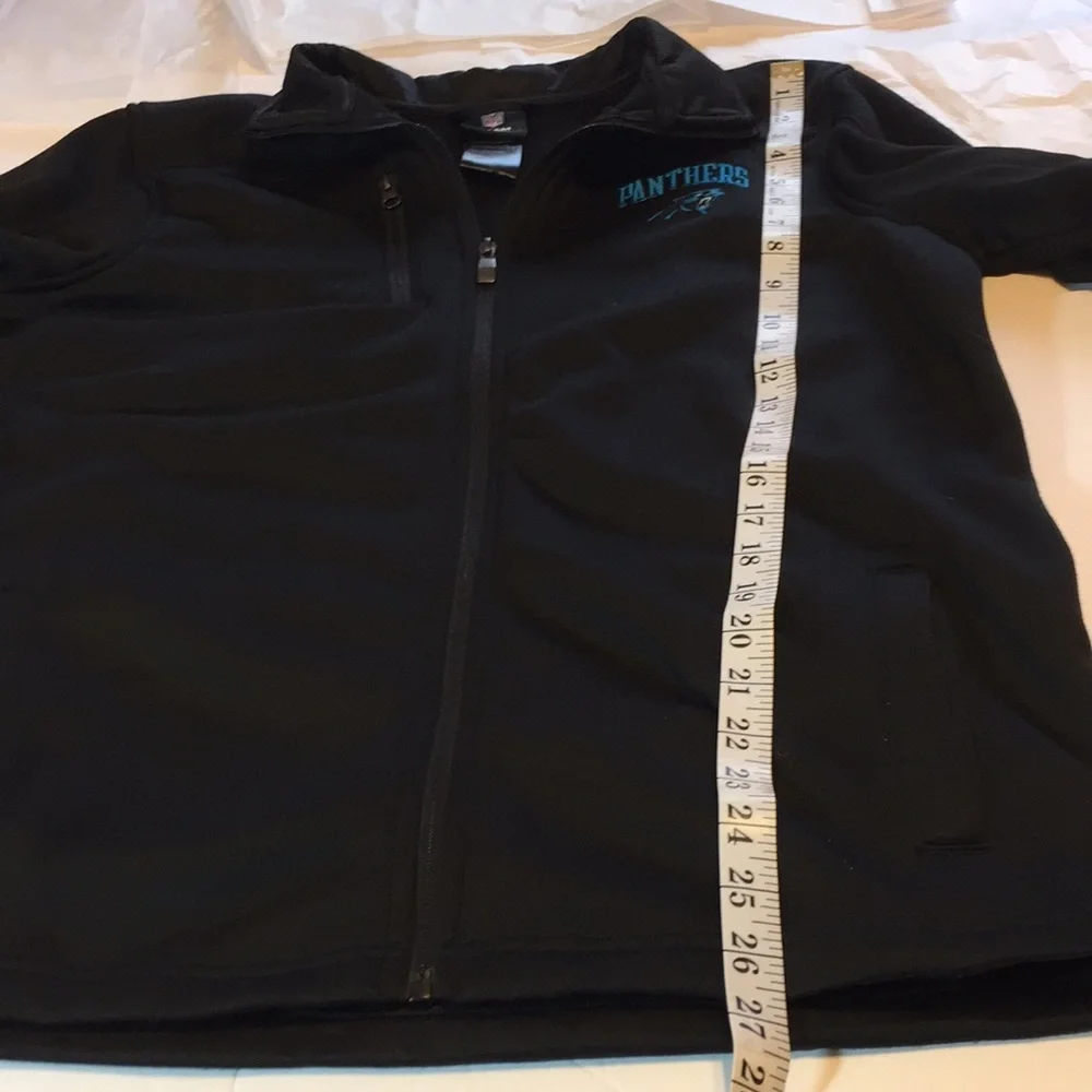 NFL Team Apparel Carolina Panthers Full Zip Jacket Size Youth XL